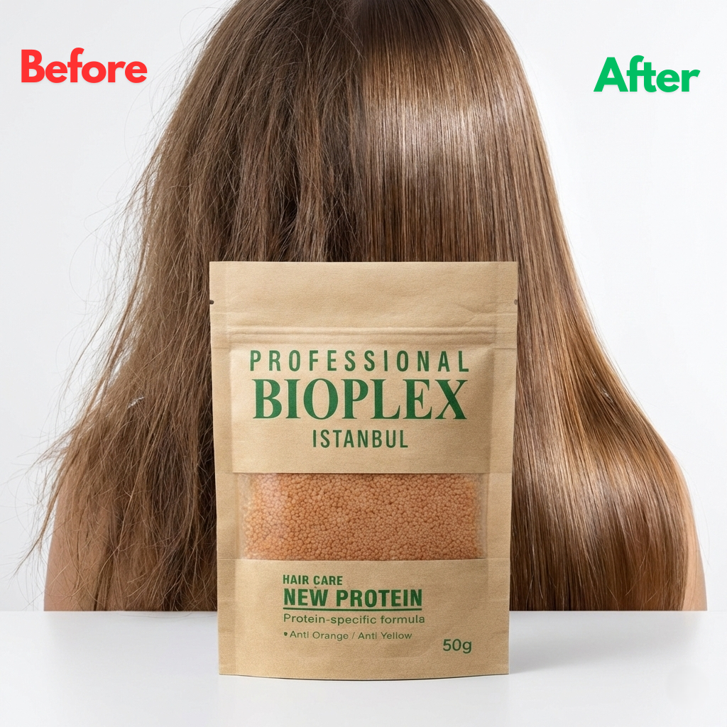 Professional Bioplex Istanbul Protein Hair Treatment – Anti-Orange & Anti-Yellow Toning Care | 50g